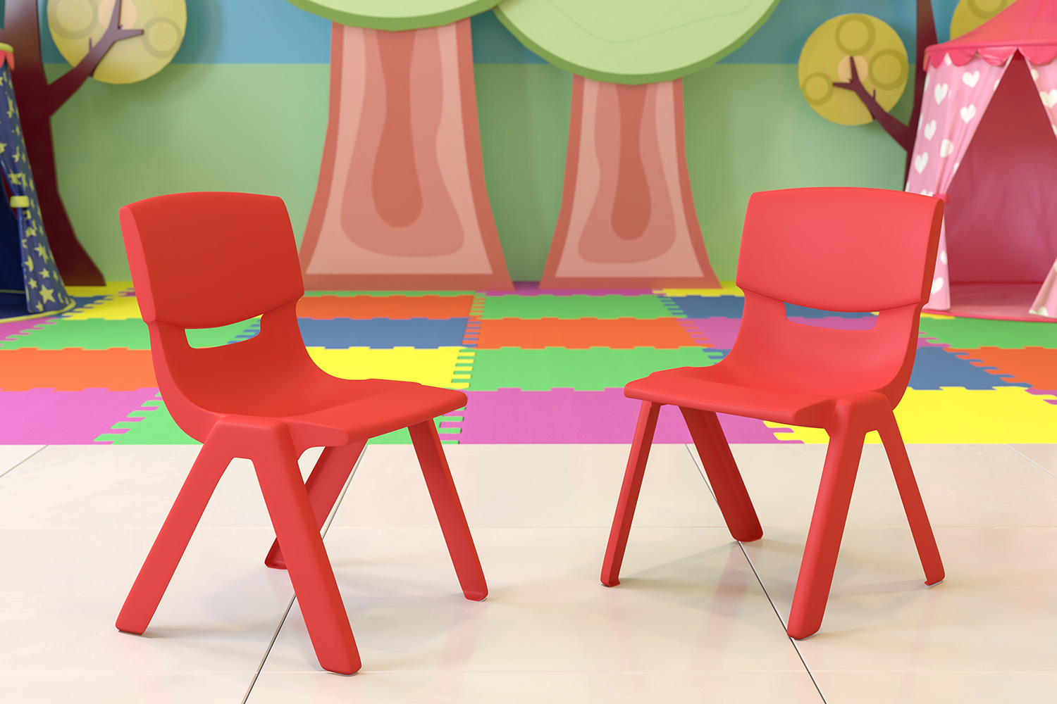 BLNK - Whitney Plastic Stackable School Chair 2 Pack