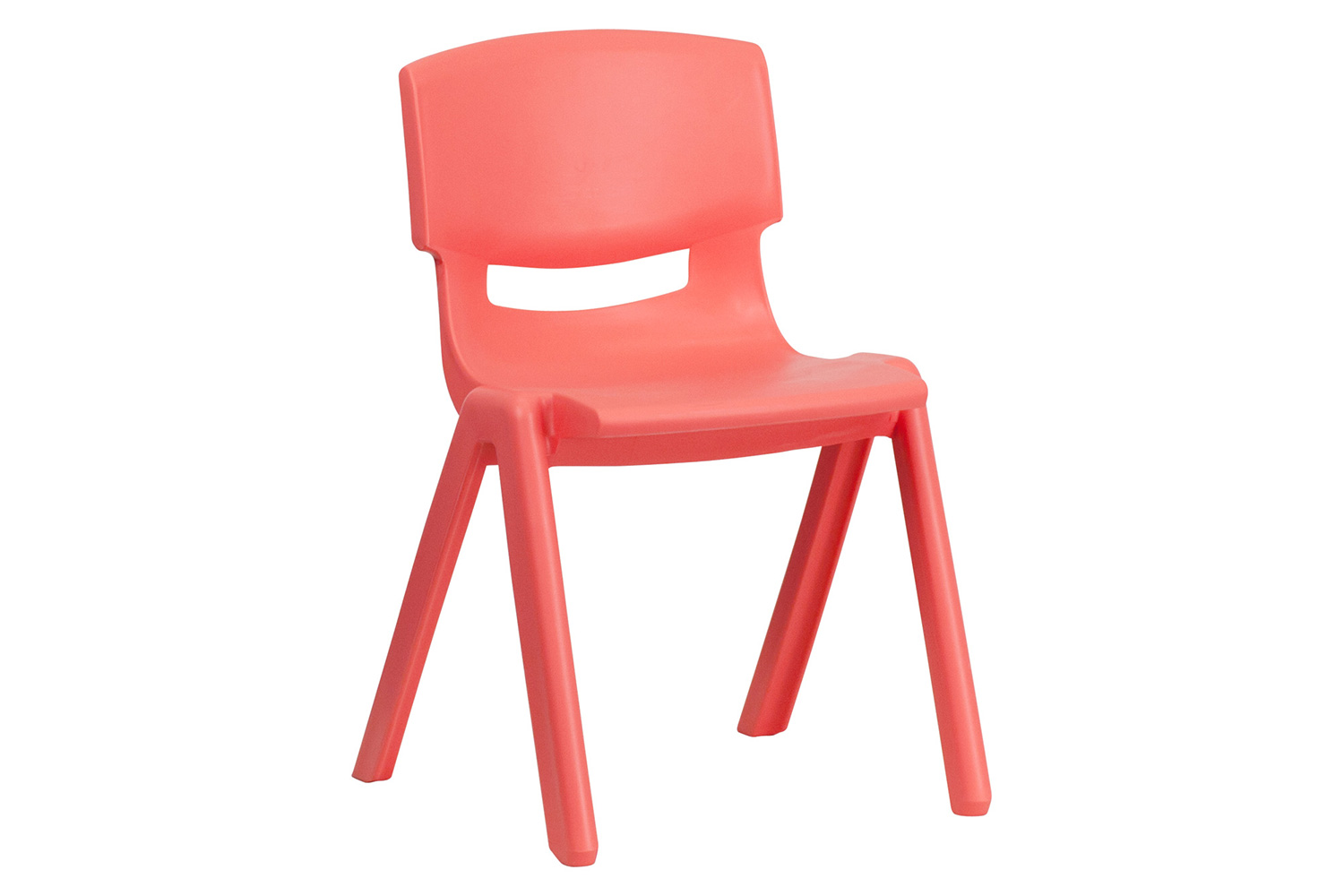 BLNK Whitney Plastic Stackable School Chair 2 Pack - Red, 13.25"H Seat