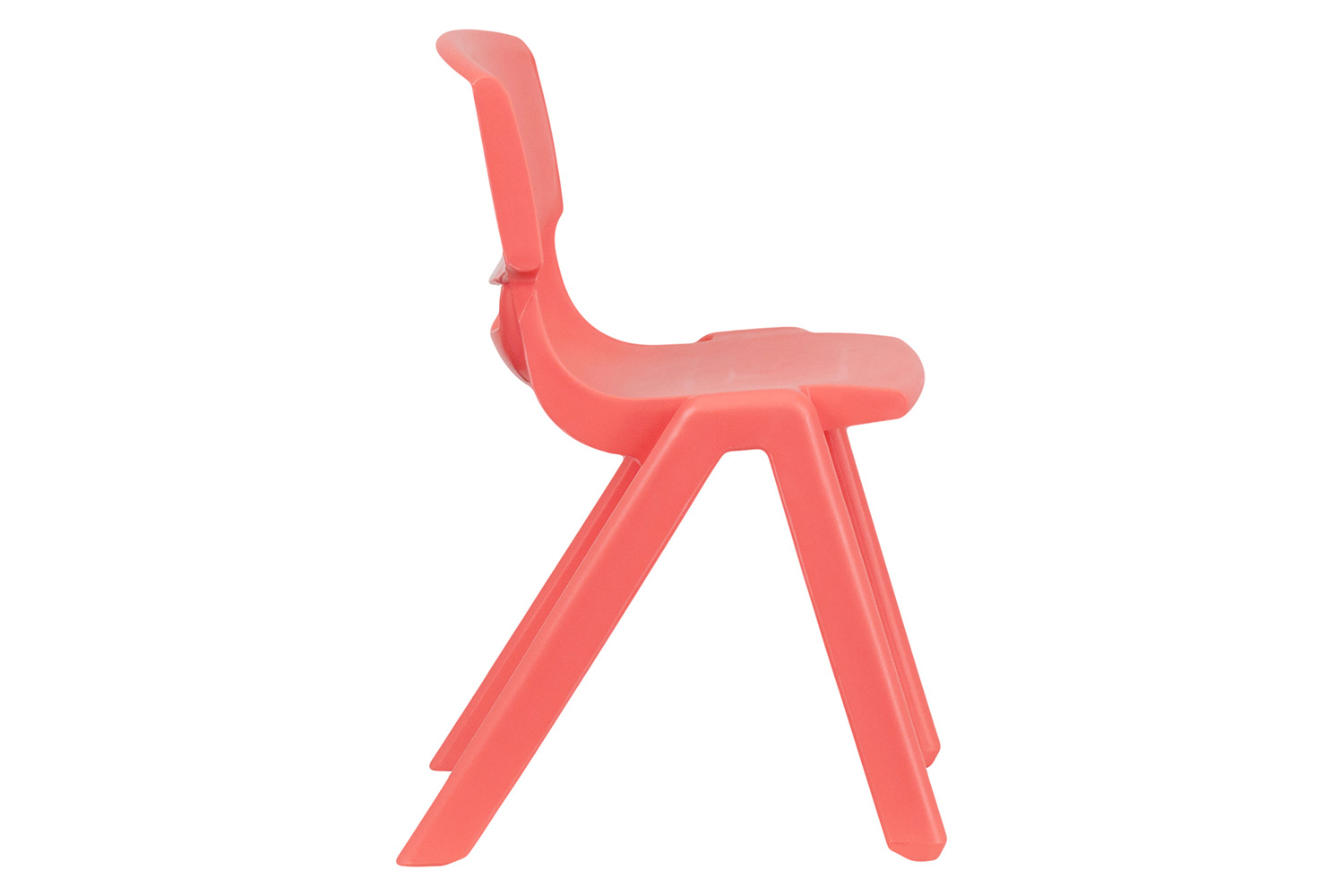 BLNK Whitney Plastic Stackable School Chair 2 Pack - Red, 13.25"H Seat