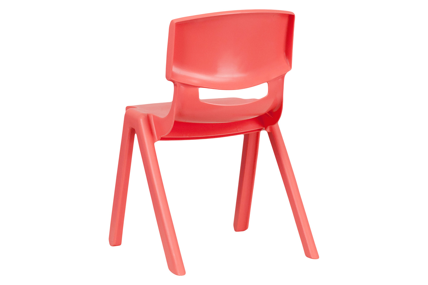 BLNK Whitney Plastic Stackable School Chair 2 Pack - Red, 13.25"H Seat