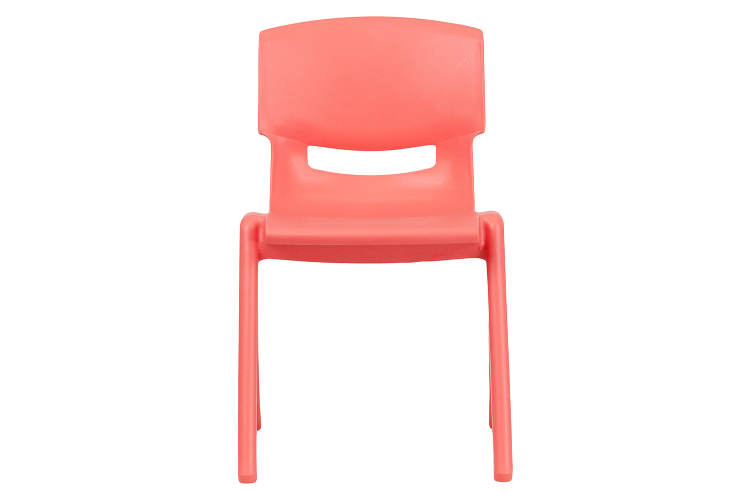 BLNK Whitney Plastic Stackable School Chair 2 Pack - Red, 13.25"H Seat