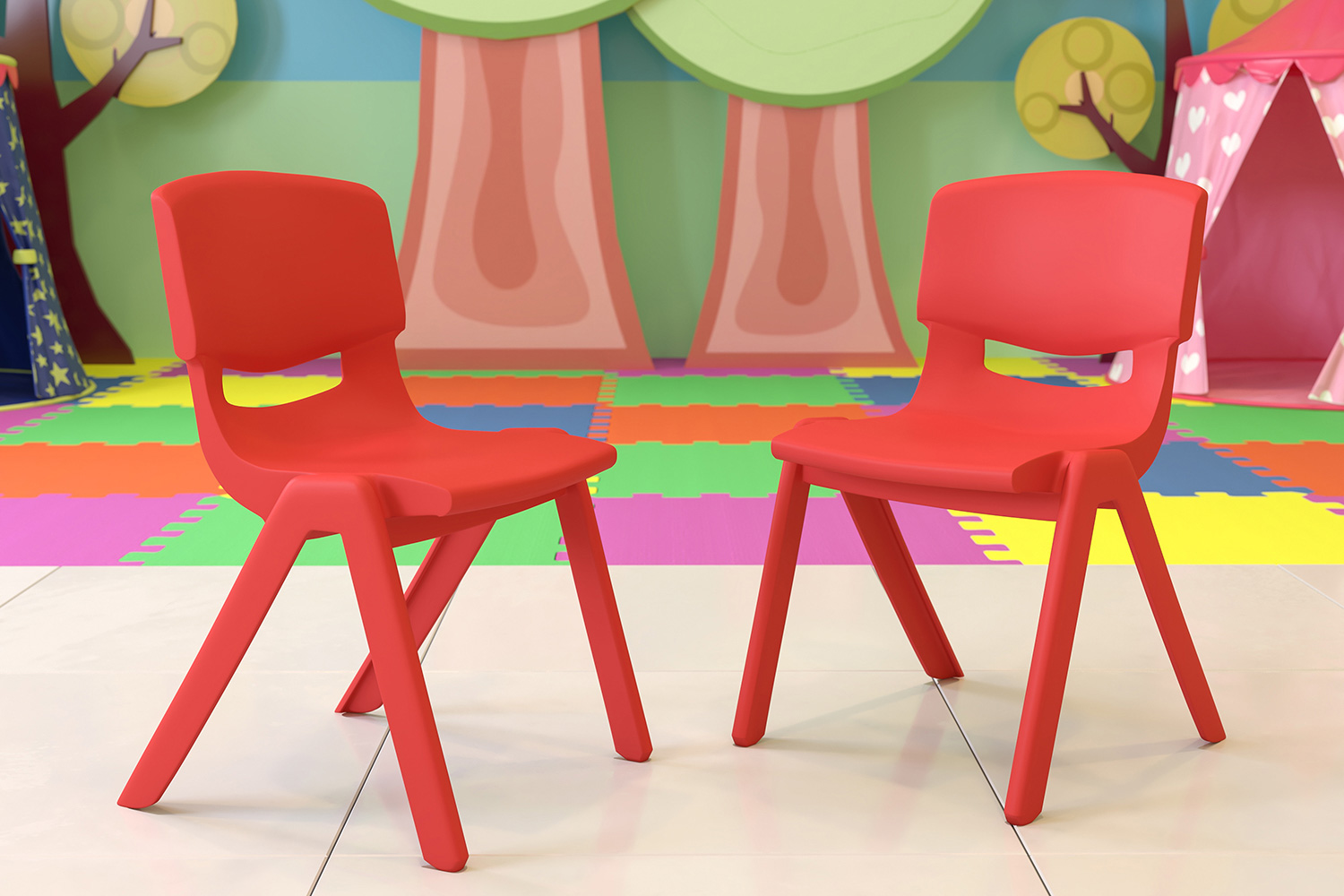 BLNK - Whitney Plastic Stackable School Chair 2 Pack