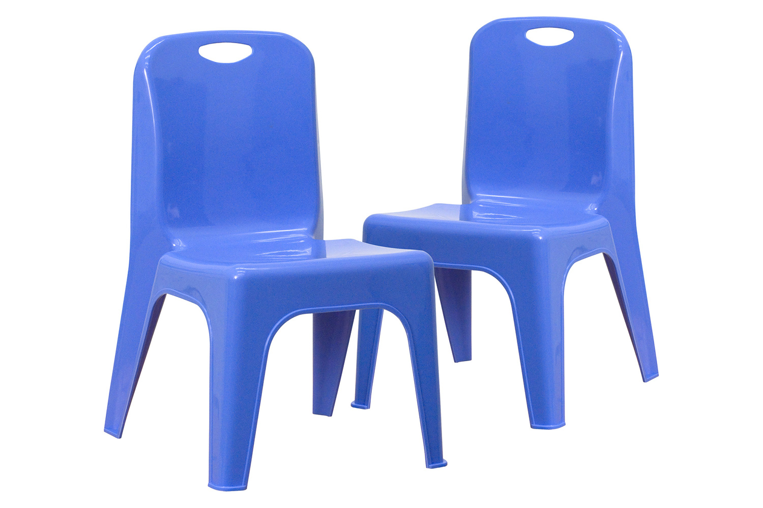 BLNK - Whitney Plastic Stackable School Chair with Carrying Handle 2 Pack
