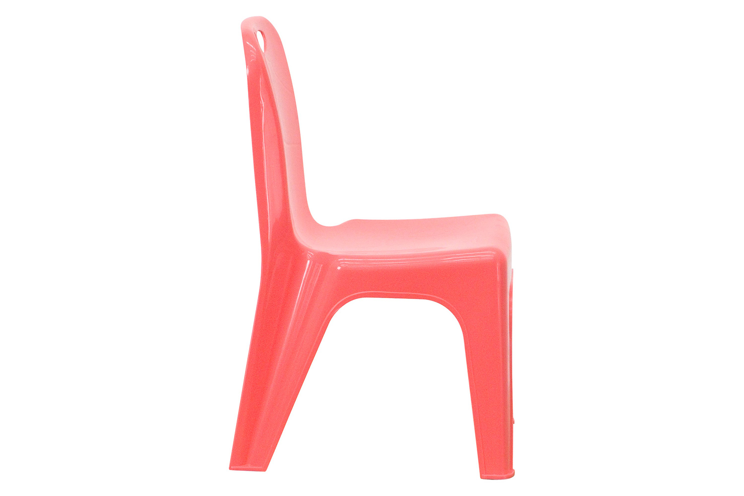 BLNK Whitney Plastic Stackable School Chair with Carrying Handle 2 Pack - Red