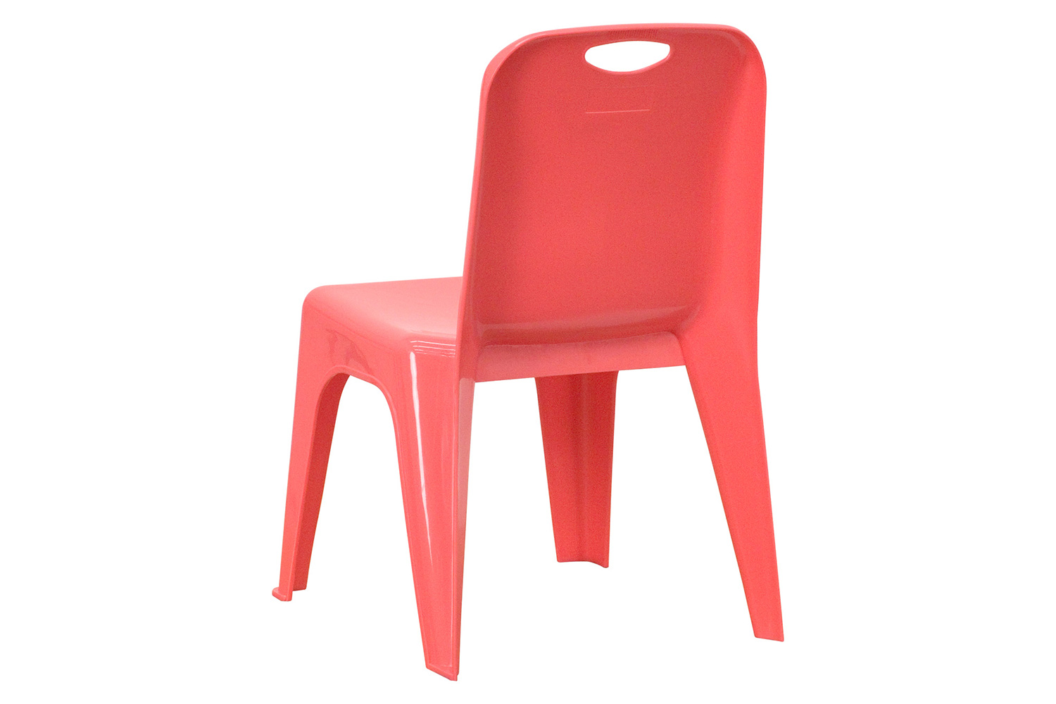 BLNK Whitney Plastic Stackable School Chair with Carrying Handle 2 Pack - Red