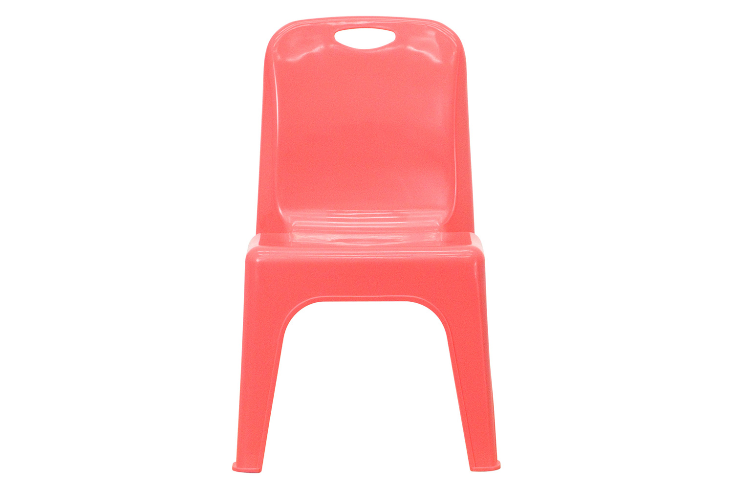 BLNK Whitney Plastic Stackable School Chair with Carrying Handle 2 Pack - Red