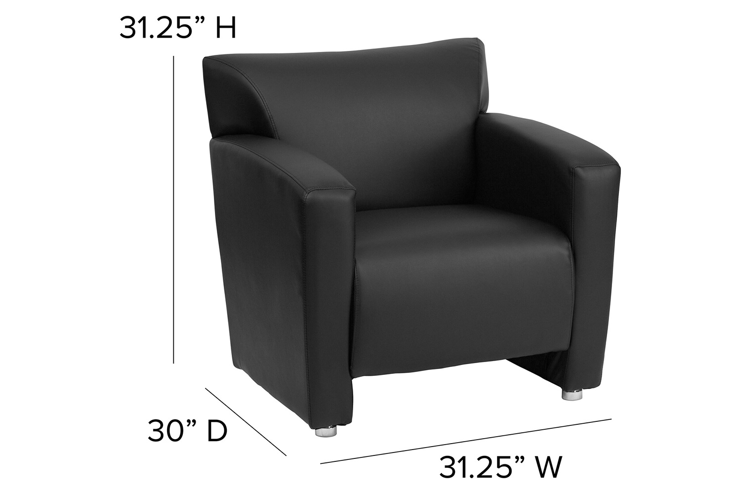 BLNK HERCULES Majesty Series LeatherSoft Chair - Black