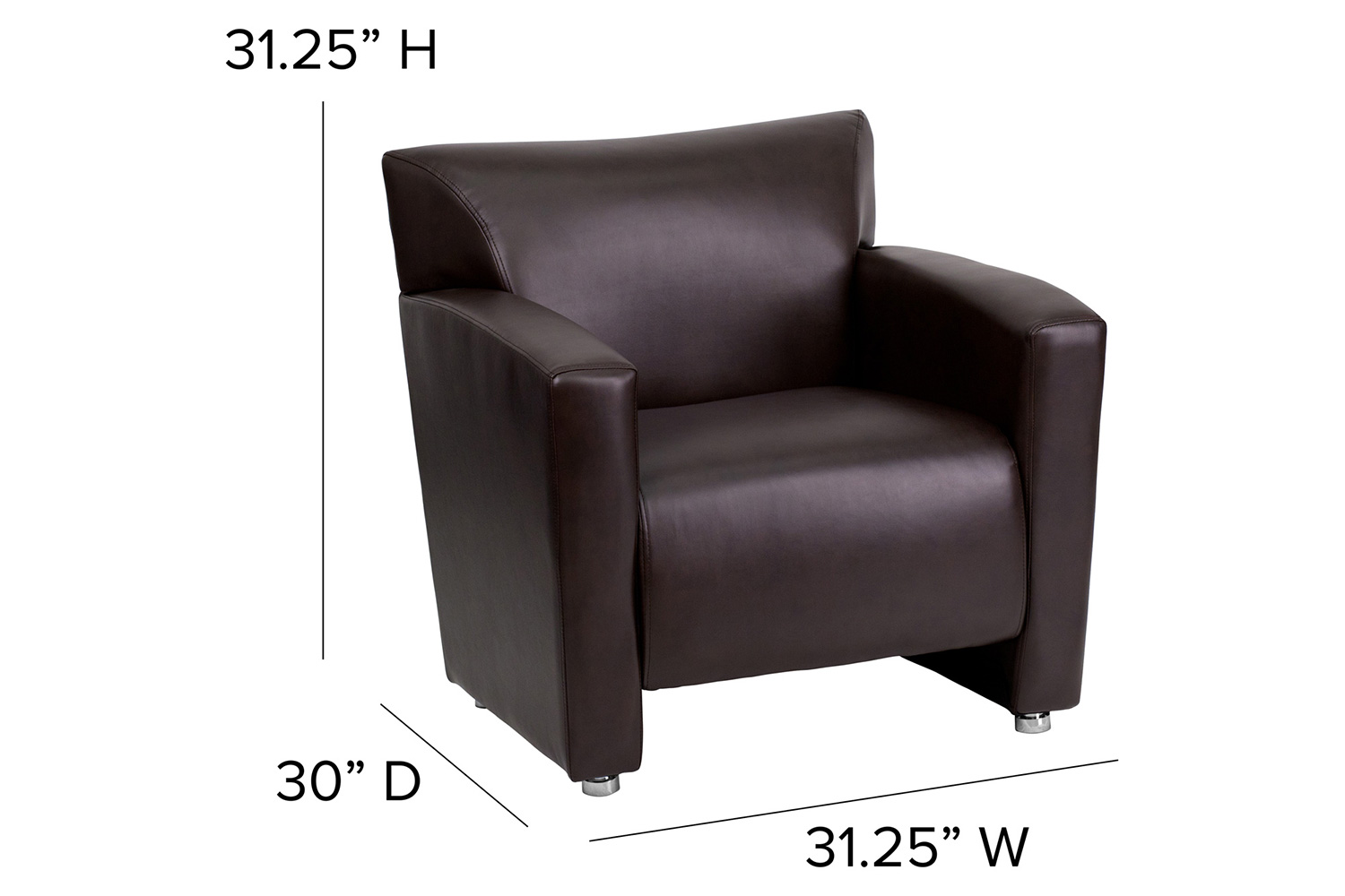 BLNK HERCULES Majesty Series LeatherSoft Chair - Brown