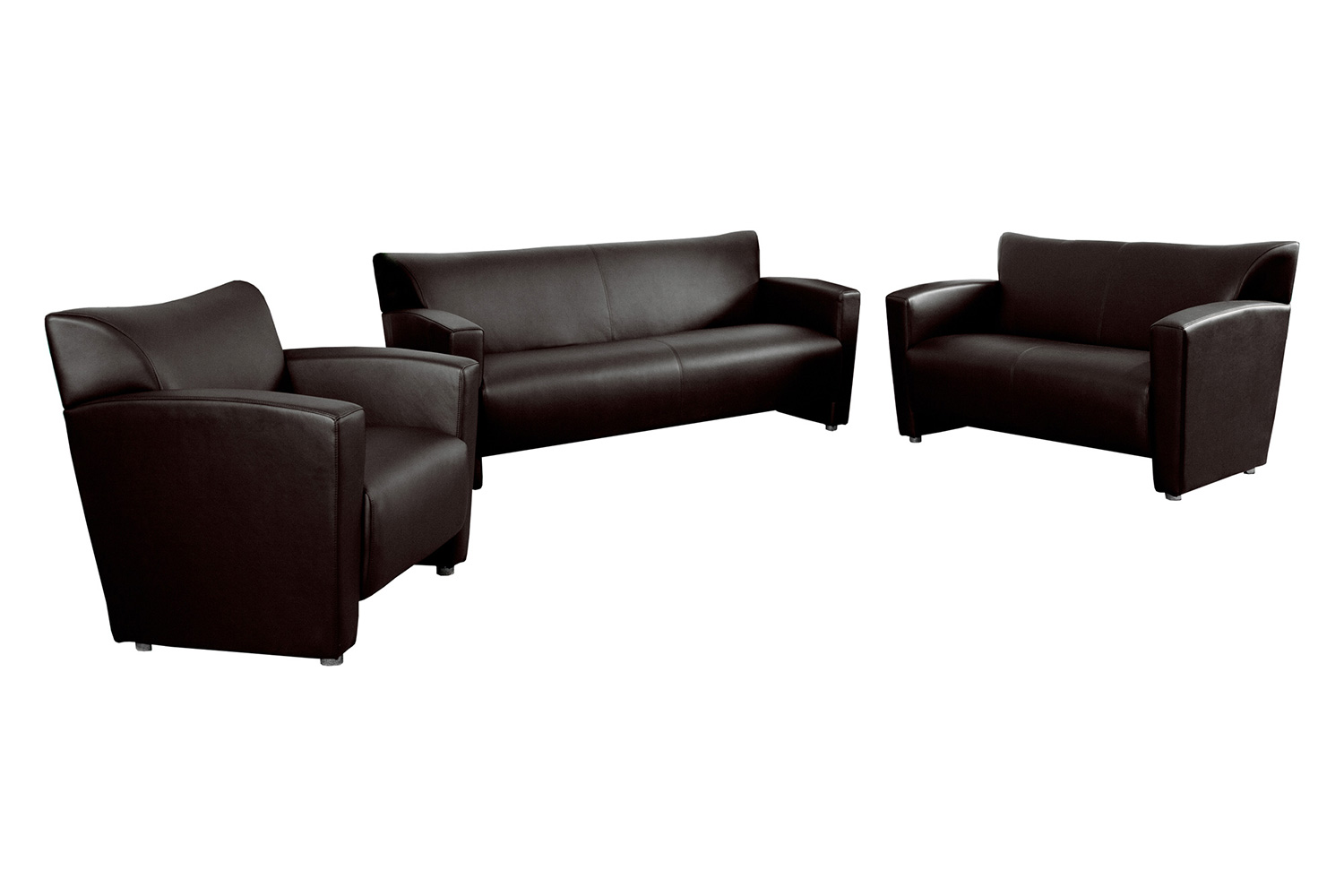 BLNK HERCULES Majesty Series LeatherSoft Reception Set - Brown