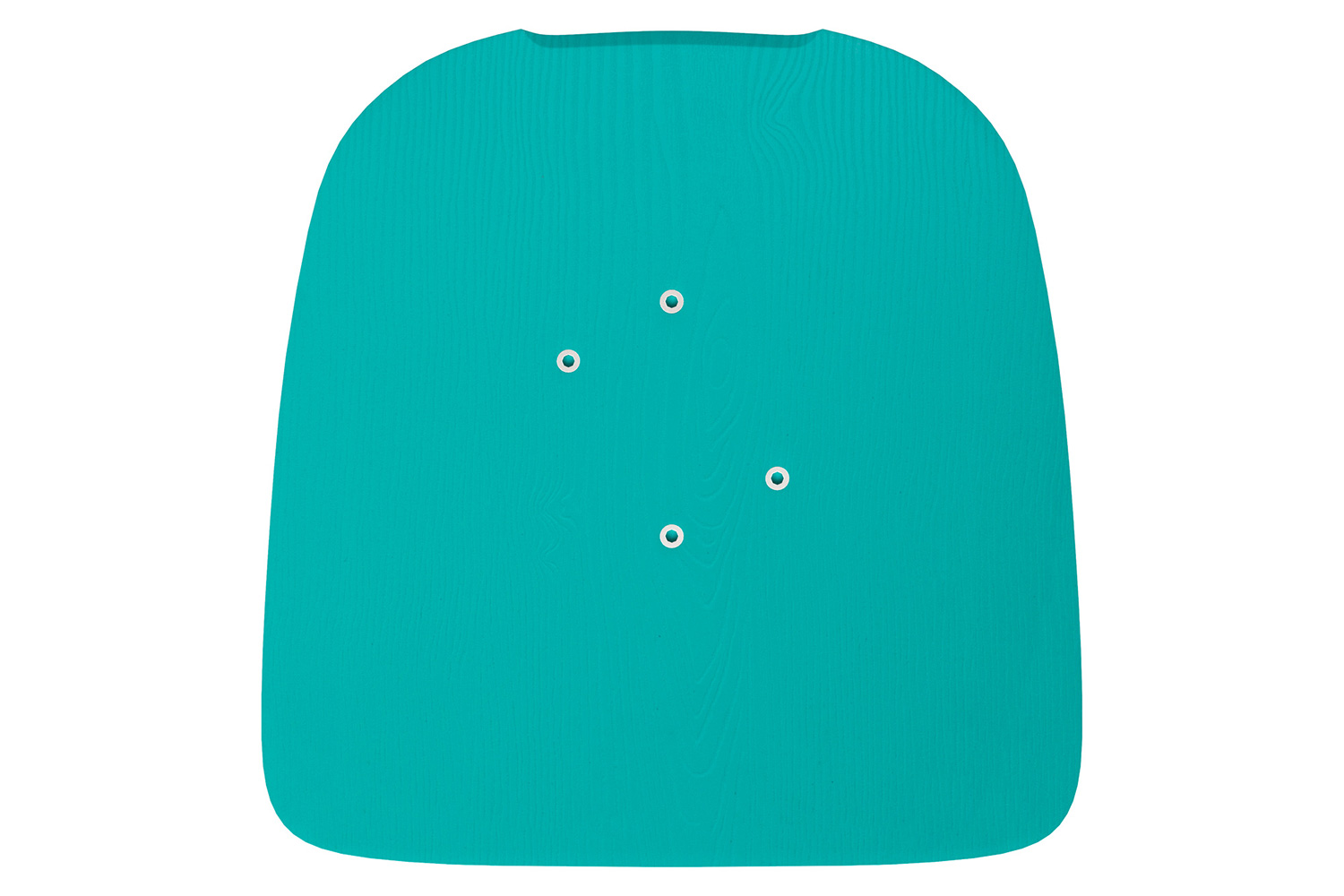 BLNK Perry Poly Resin Wood Seat with Rounded Edges for Colorful Metal Chairs and Stools Set of 4 - Mint