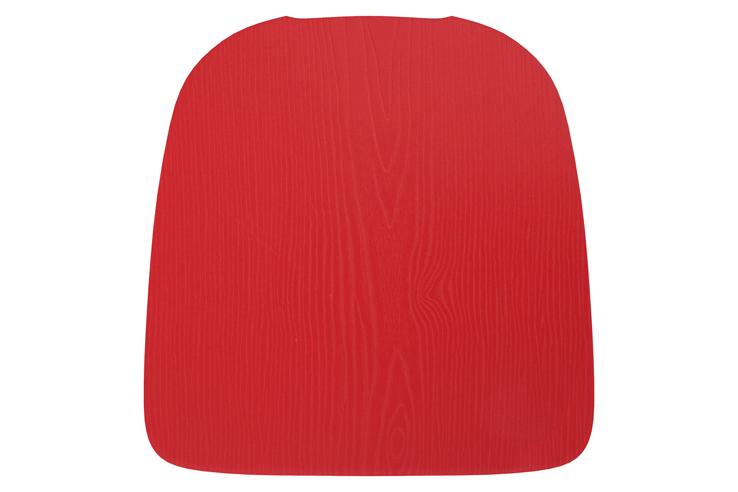 BLNK Perry Poly Resin Wood Seat with Rounded Edges for Colorful Metal Chairs and Stools Set of 4 - Red