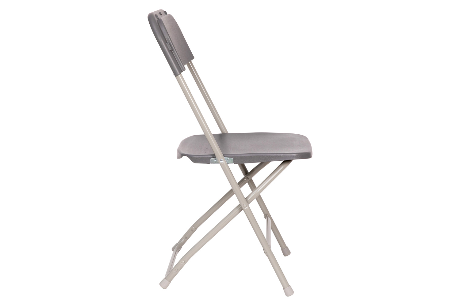 BLNK Hercules Big and Tall Commercial Folding Chair 4-Pack - Gray