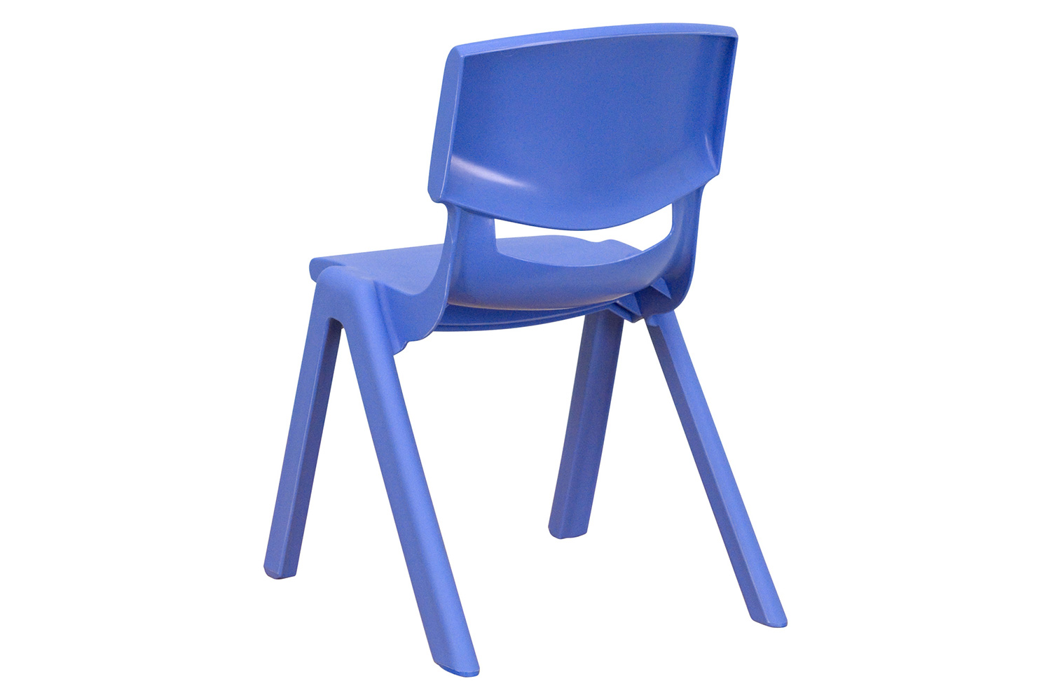 BLNK Whitney Plastic Stackable School Chair 4 Pack - Blue, 12"H Seat