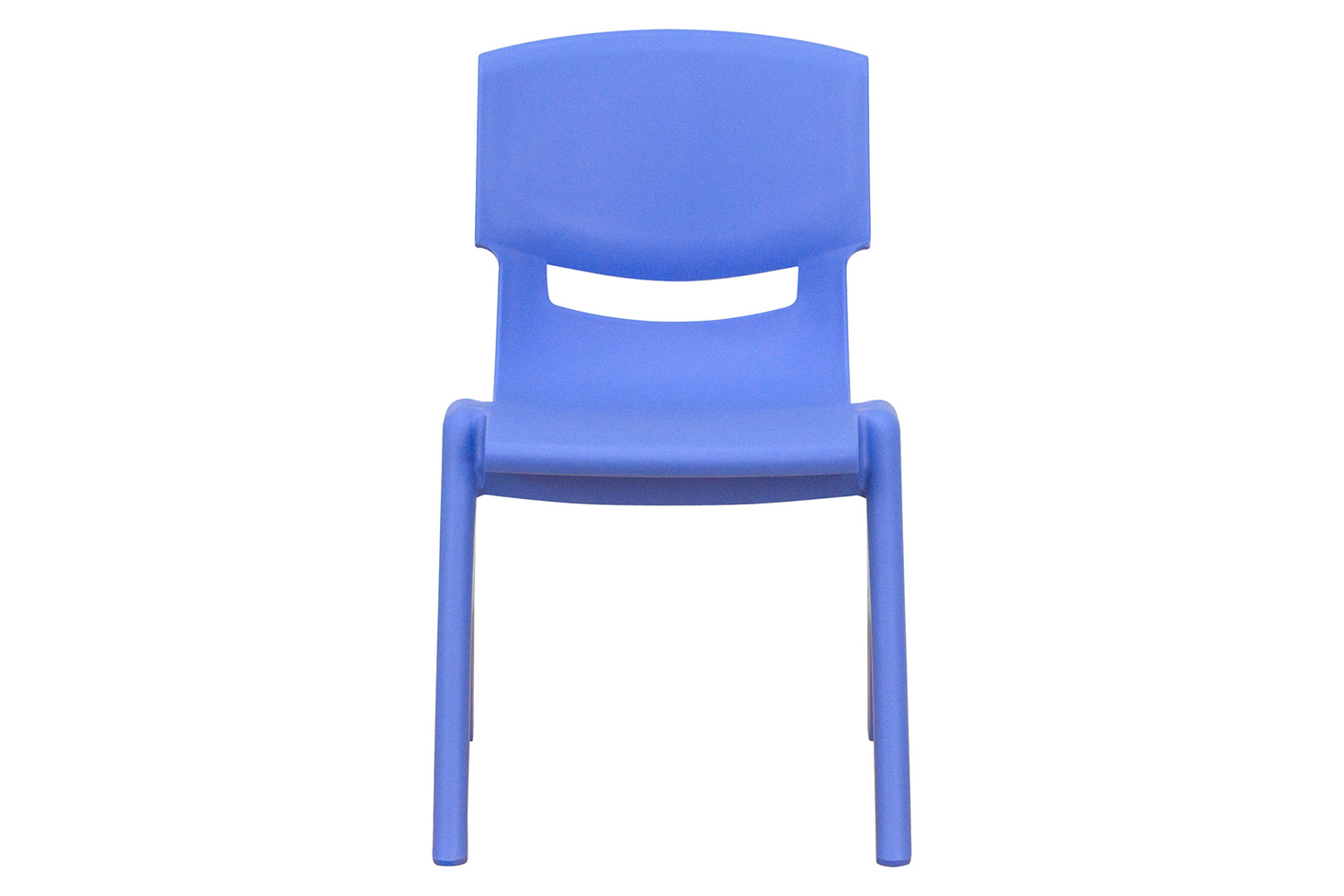 BLNK Whitney Plastic Stackable School Chair 4 Pack - Blue, 12"H Seat