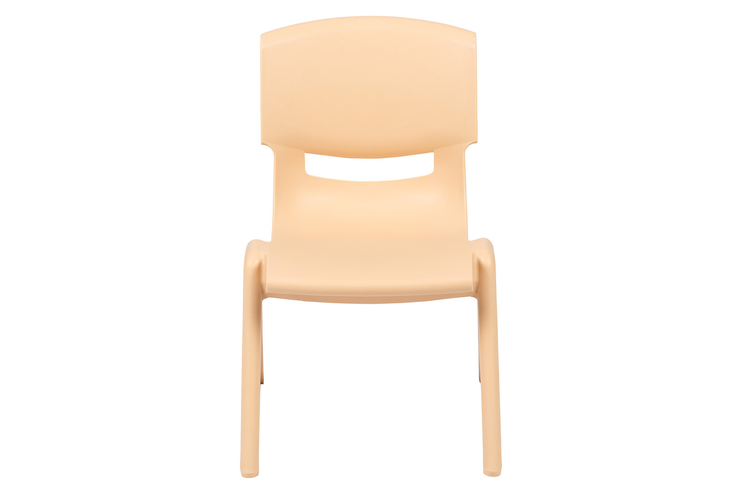 BLNK Whitney Plastic Stackable School Chair 4 Pack - Natural, 12"H Seat