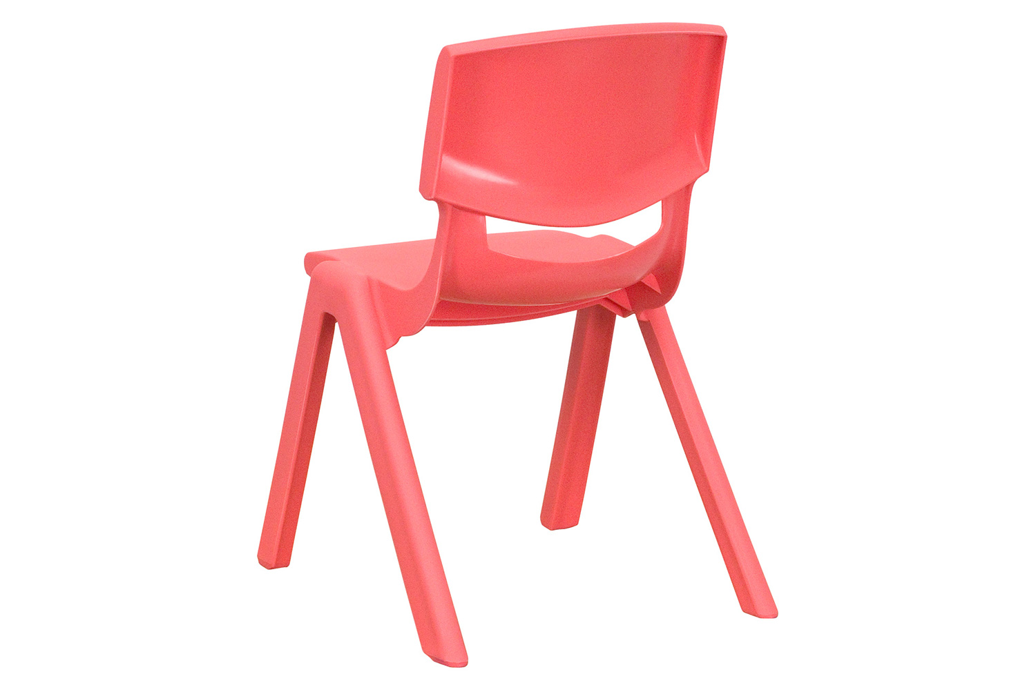 BLNK Whitney Plastic Stackable School Chair 4 Pack - Red, 12"H Seat
