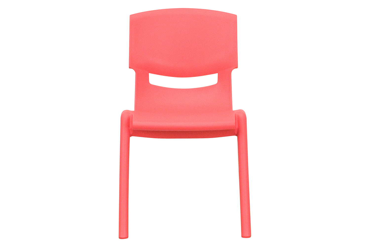 BLNK Whitney Plastic Stackable School Chair 4 Pack - Red, 12"H Seat