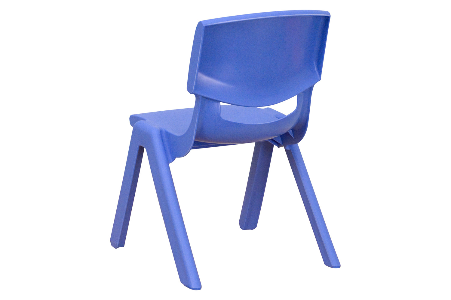 BLNK Whitney Plastic Stackable School Chair 4 Pack - Blue, 10.5"H Seat