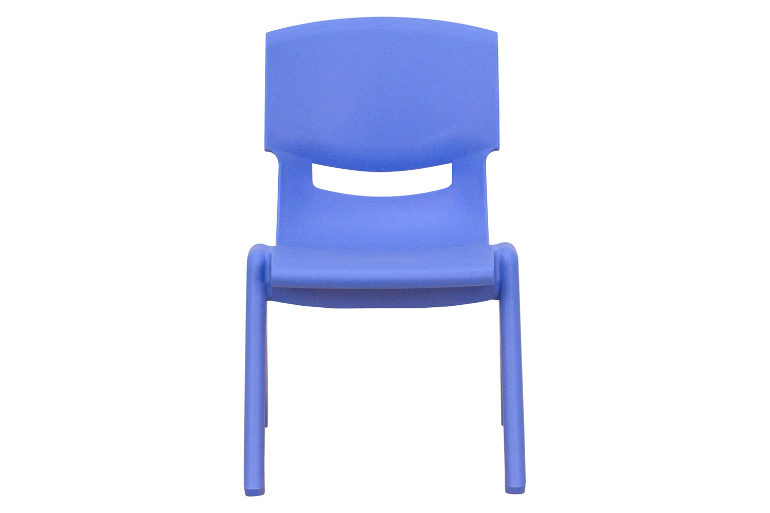 BLNK Whitney Plastic Stackable School Chair 4 Pack - Blue, 10.5"H Seat