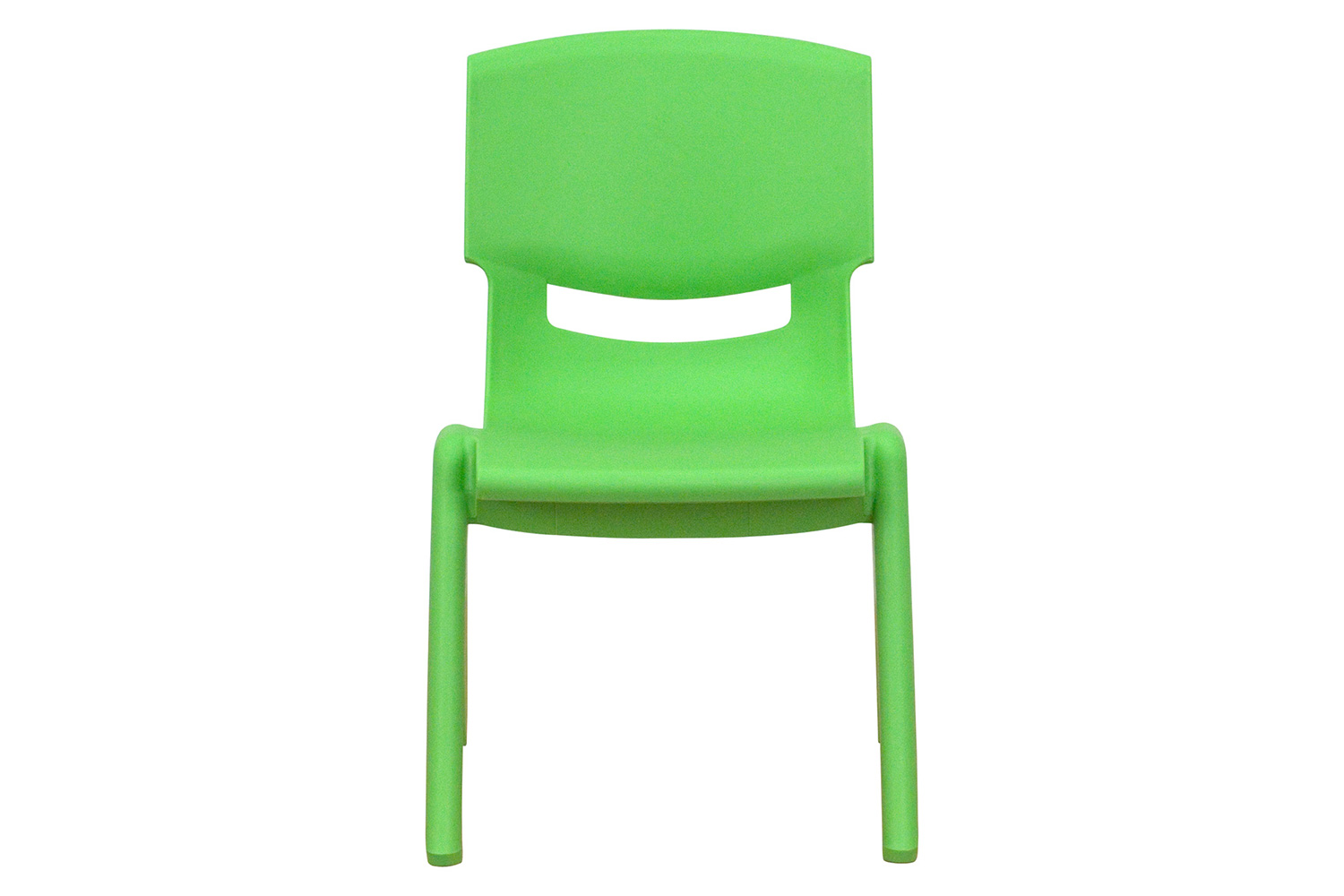 BLNK Whitney Plastic Stackable School Chair 4 Pack - Green, 10.5"H Seat