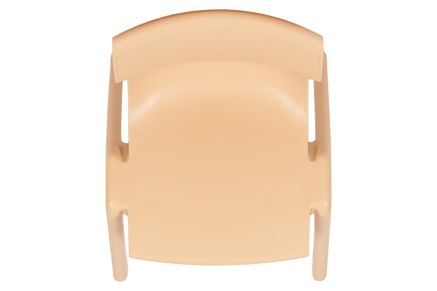 BLNK Whitney Plastic Stackable School Chair 4 Pack - Natural, 13.25"H Seat