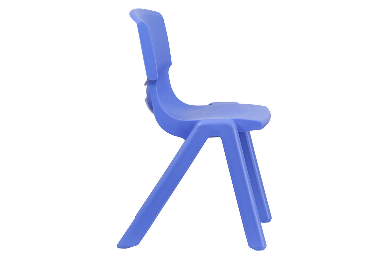 BLNK Whitney Plastic Stackable School Chair 4 Pack - Blue, 15.5"H Seat