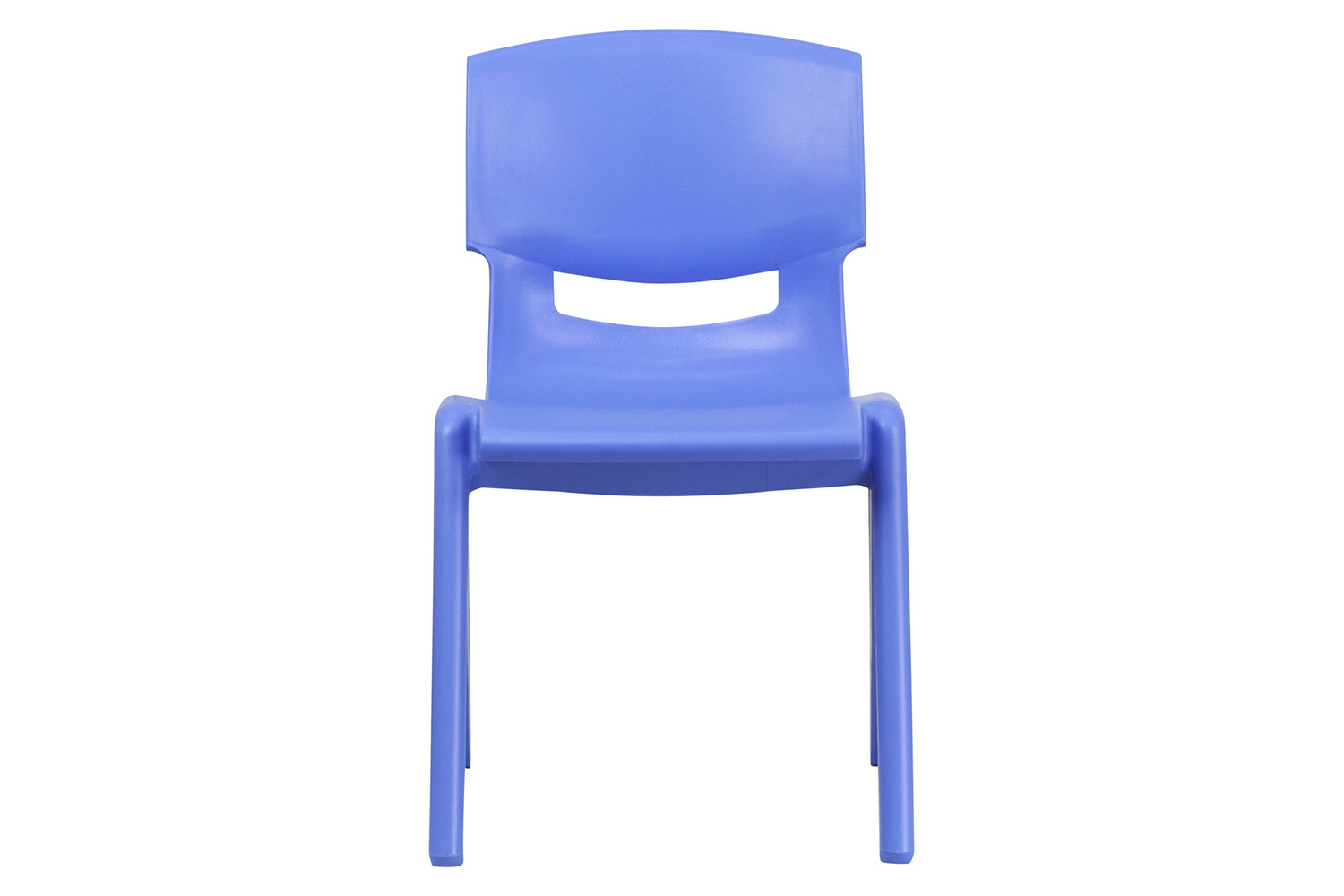 BLNK Whitney Plastic Stackable School Chair 4 Pack - Blue, 15.5"H Seat