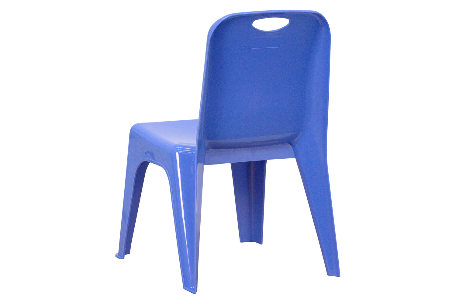 BLNK Whitney Plastic Stackable School Chair 4 Pack - Blue, 11"H Seat