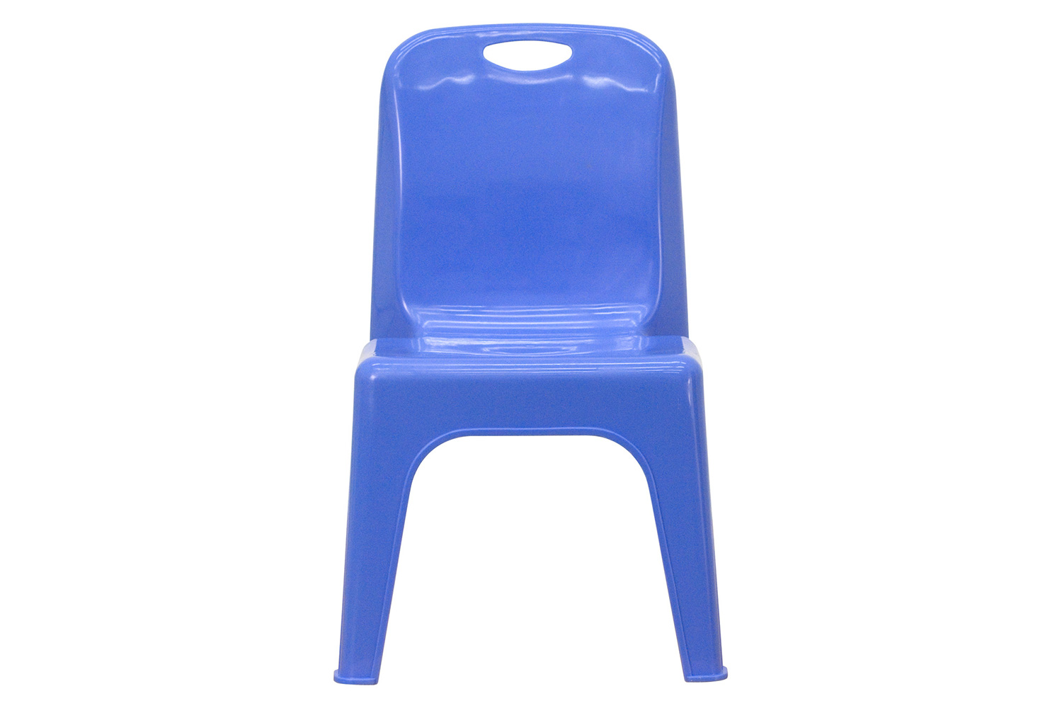 BLNK Whitney Plastic Stackable School Chair 4 Pack - Blue, 11"H Seat