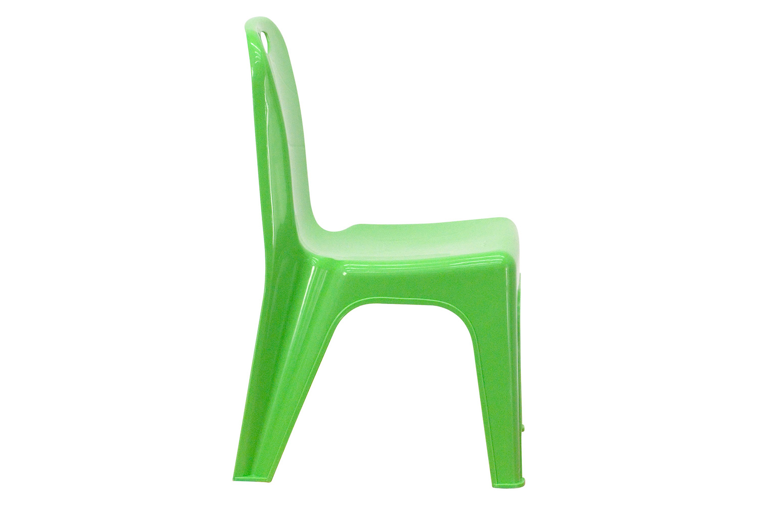 BLNK Whitney Plastic Stackable School Chair 4 Pack - Green, 11"H Seat
