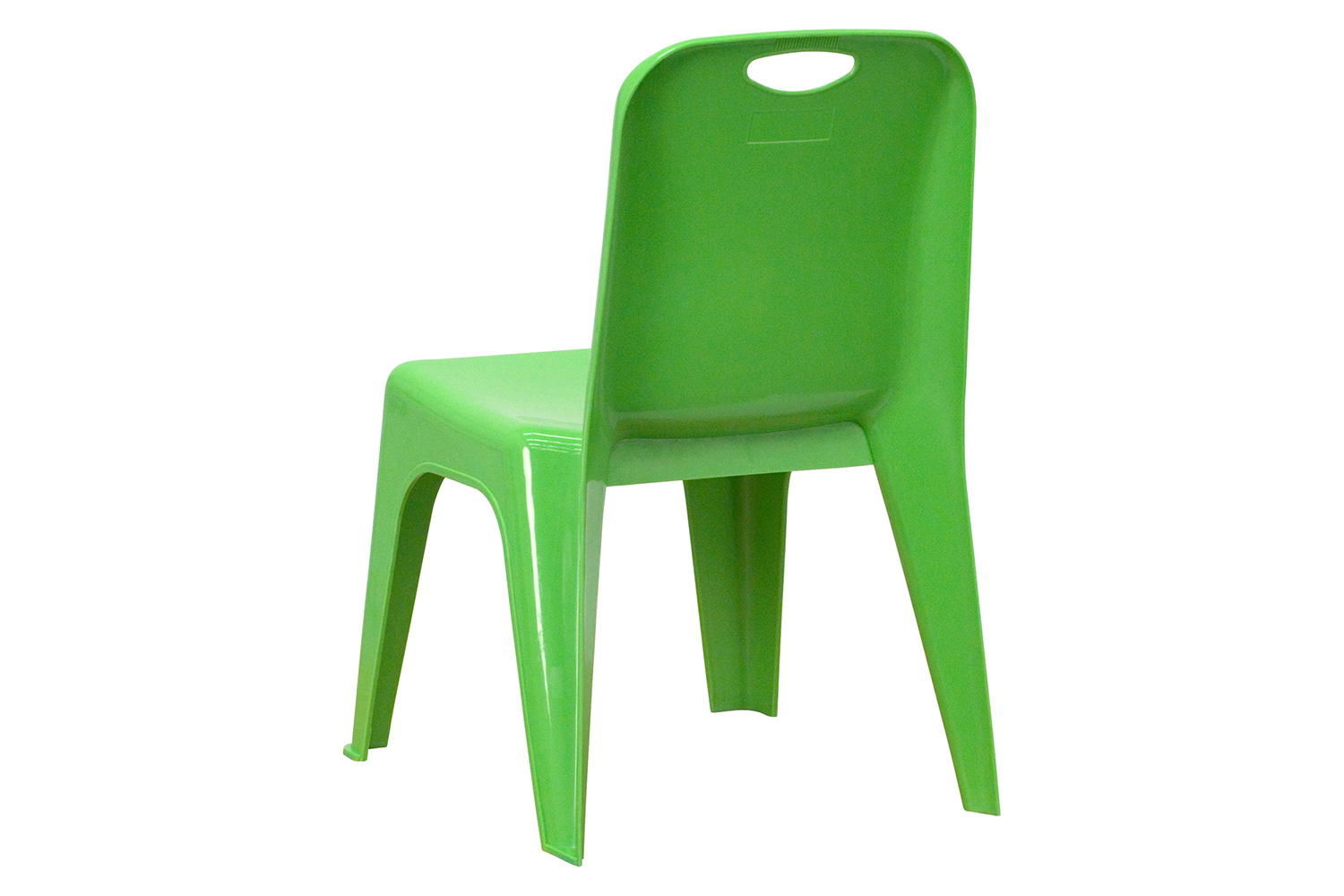 BLNK Whitney Plastic Stackable School Chair 4 Pack - Green, 11"H Seat
