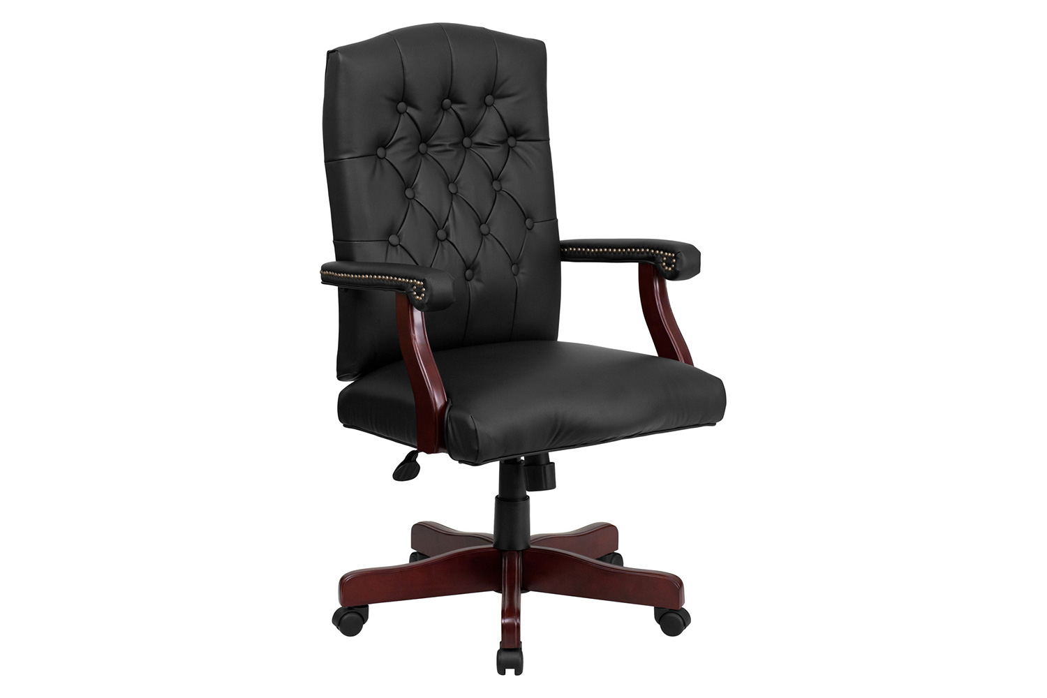 BLNK - Martha Washington LeatherSoft Executive Swivel Office Chair with Arms