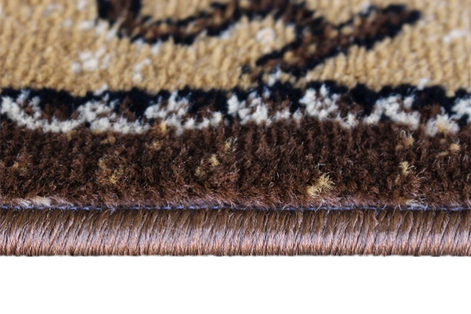 BLNK Hoytt Collection Brown Bucking Bronco Cowboy Area Rug with Jute Backing - 2'W x 11'L