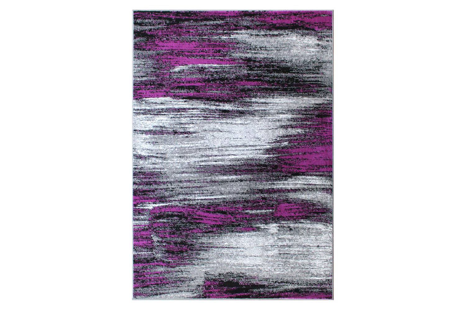 BLNK Rylan Collection Olefin Scraped Design Area Rug with Jute Backing - Purple, 8'W x 10'L