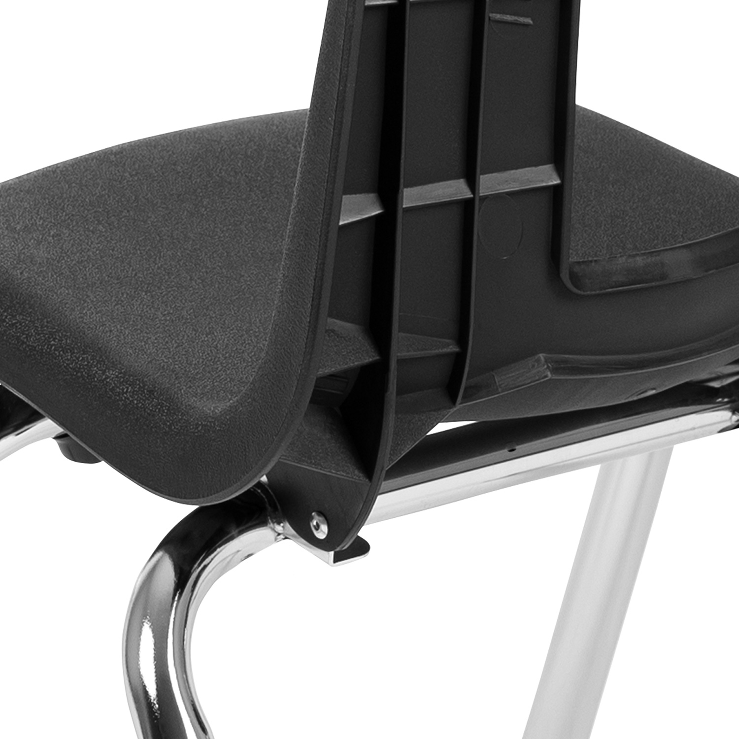 BLNK Mickey Advantage Student Stack School Chair - Black, 14"H