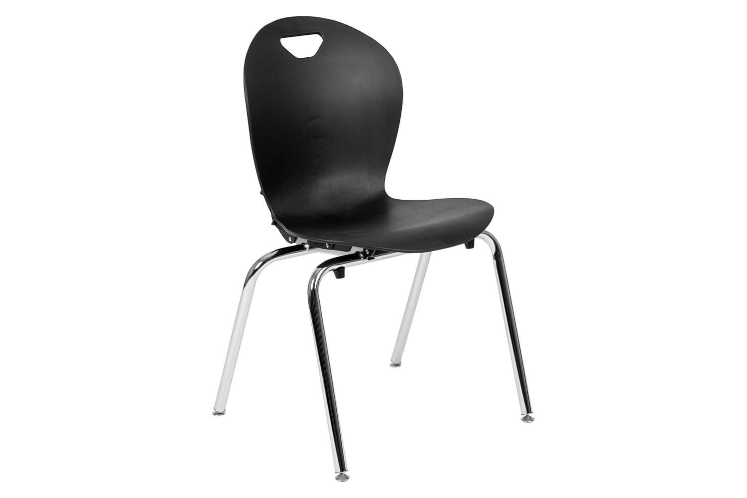 BLNK Mickey Advantage Student Stack School Chair - Titan Black, 18"H