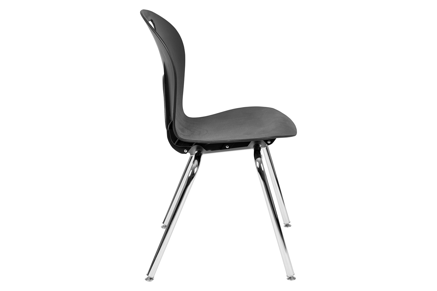 BLNK Mickey Advantage Student Stack School Chair - Titan Black, 18"H