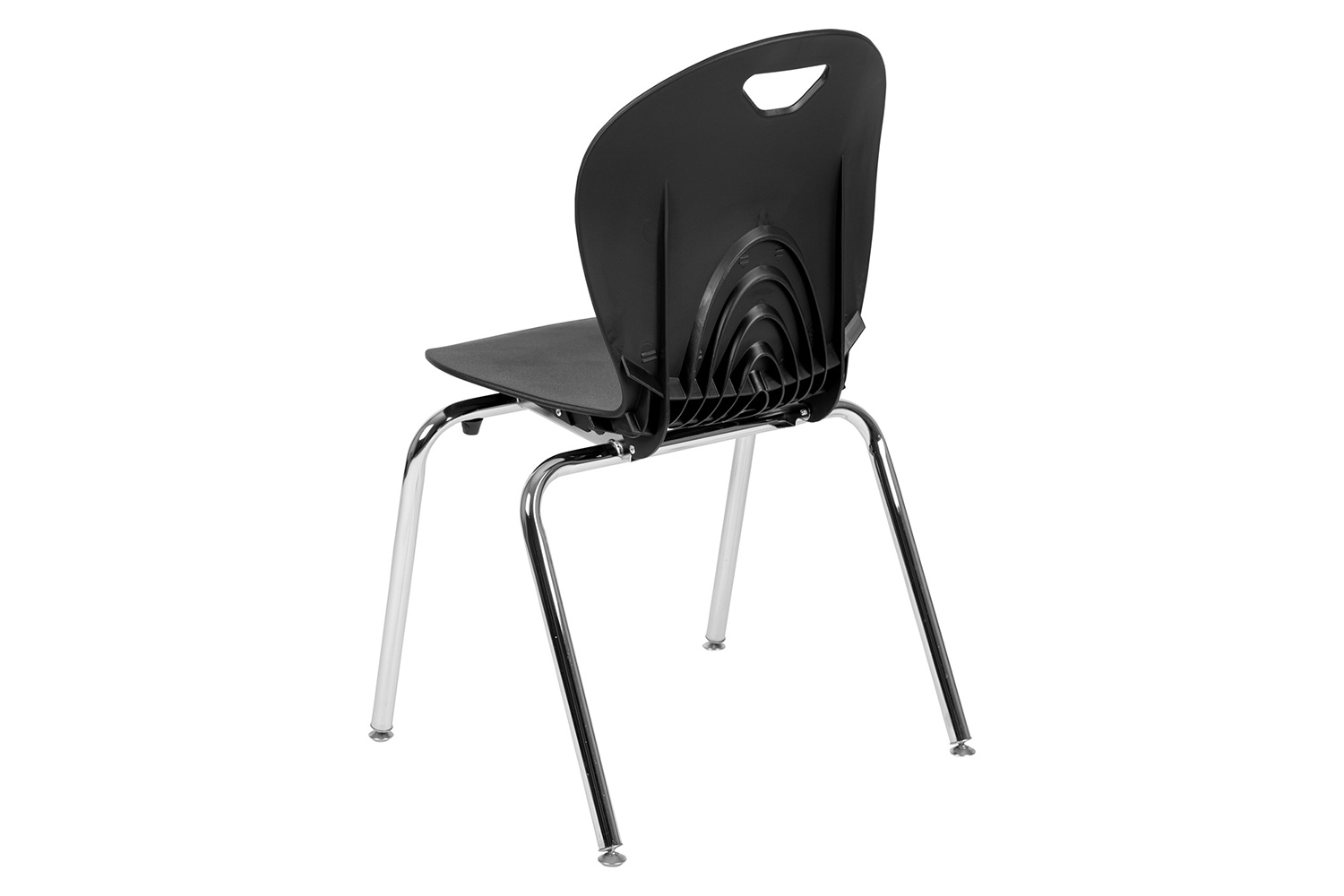 BLNK Mickey Advantage Student Stack School Chair - Titan Black, 18"H