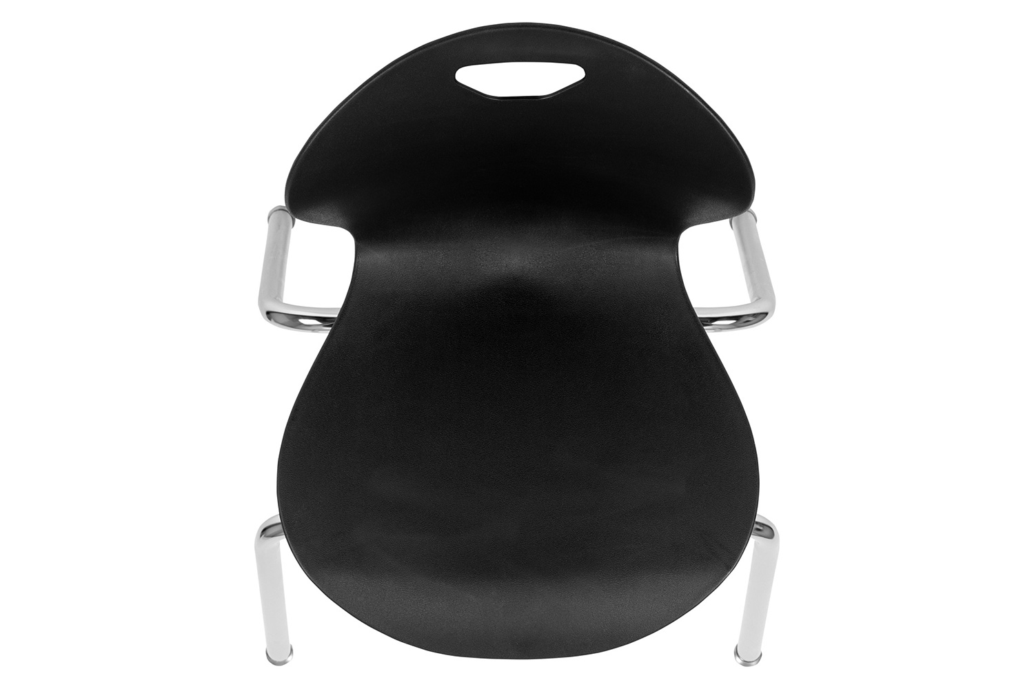 BLNK Mickey Advantage Student Stack School Chair - Titan Black, 18"H