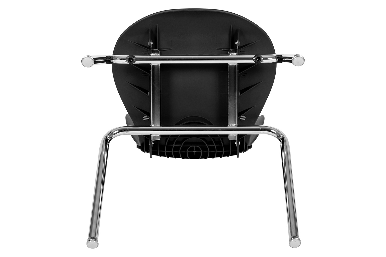 BLNK Mickey Advantage Student Stack School Chair - Titan Black, 18"H