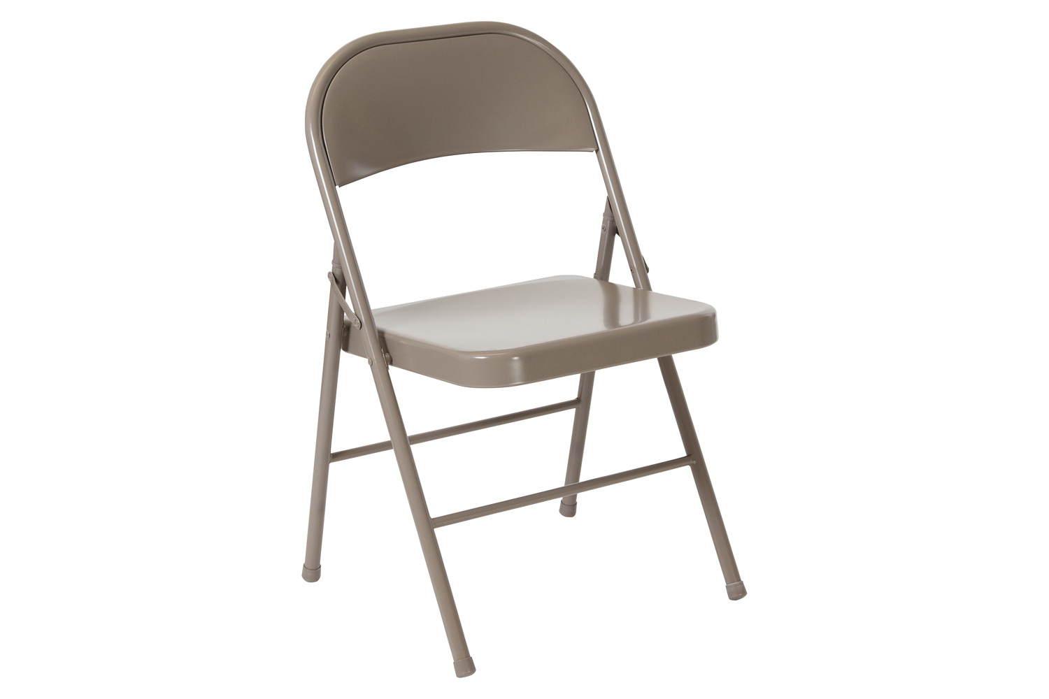 BLNK HERCULES Series Double Braced Metal Folding Chair - Gray