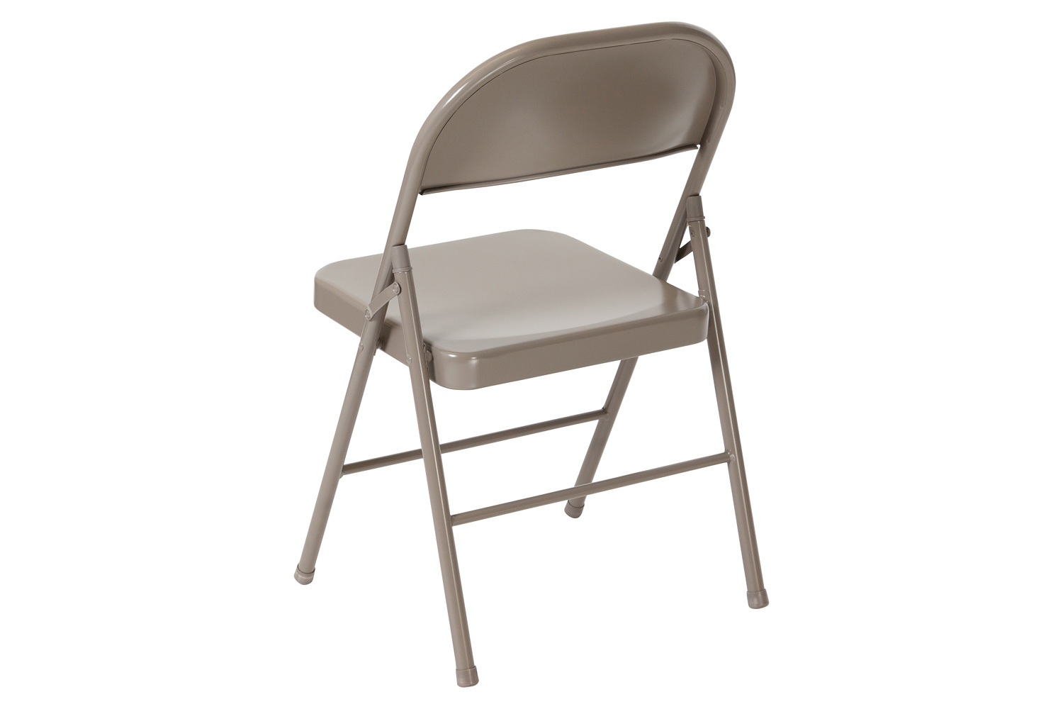 BLNK HERCULES Series Double Braced Metal Folding Chair - Gray