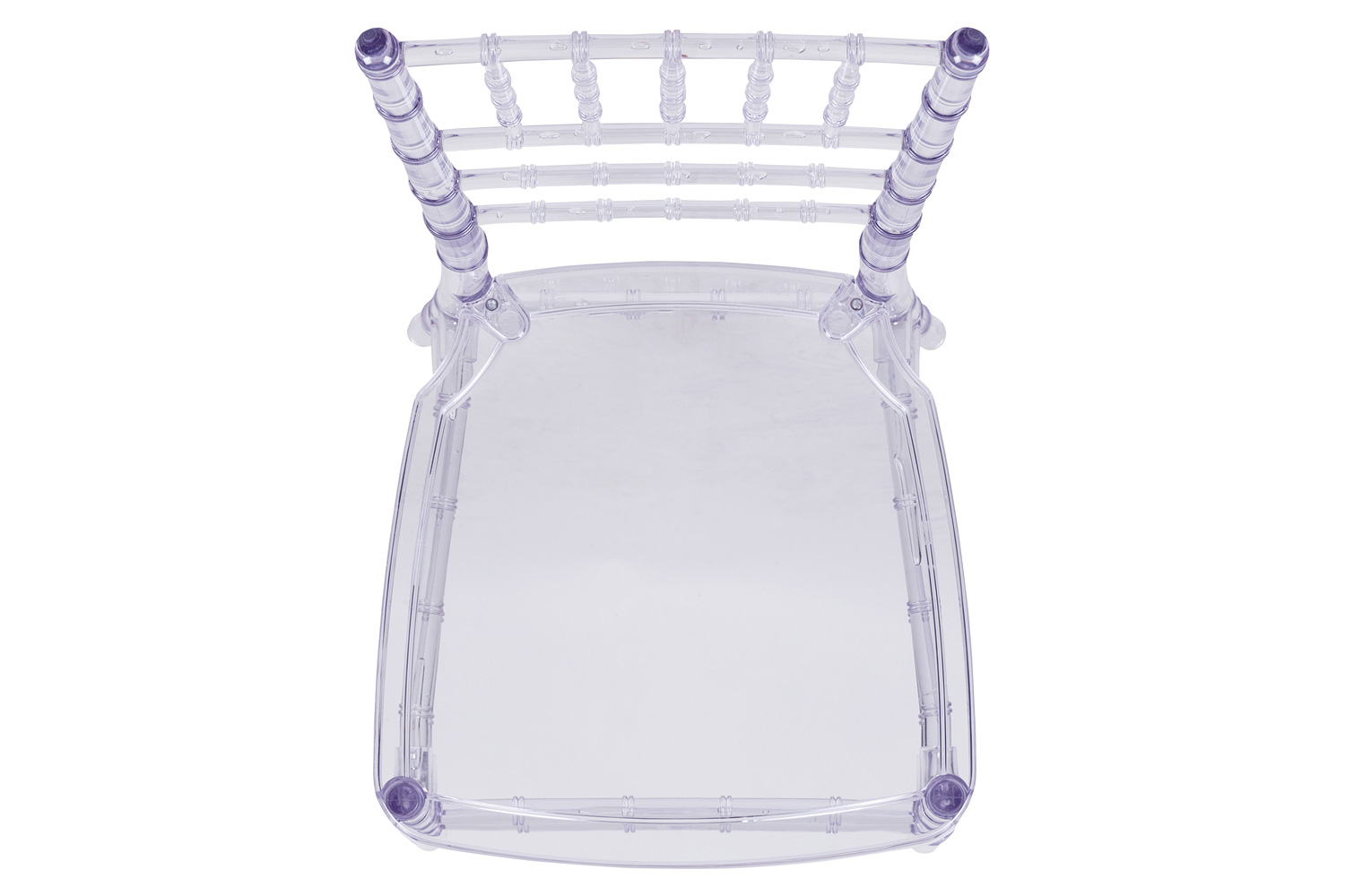 BLNK Flash Elegance Chiavari Stacking Chair - Crystal Ice Blue
