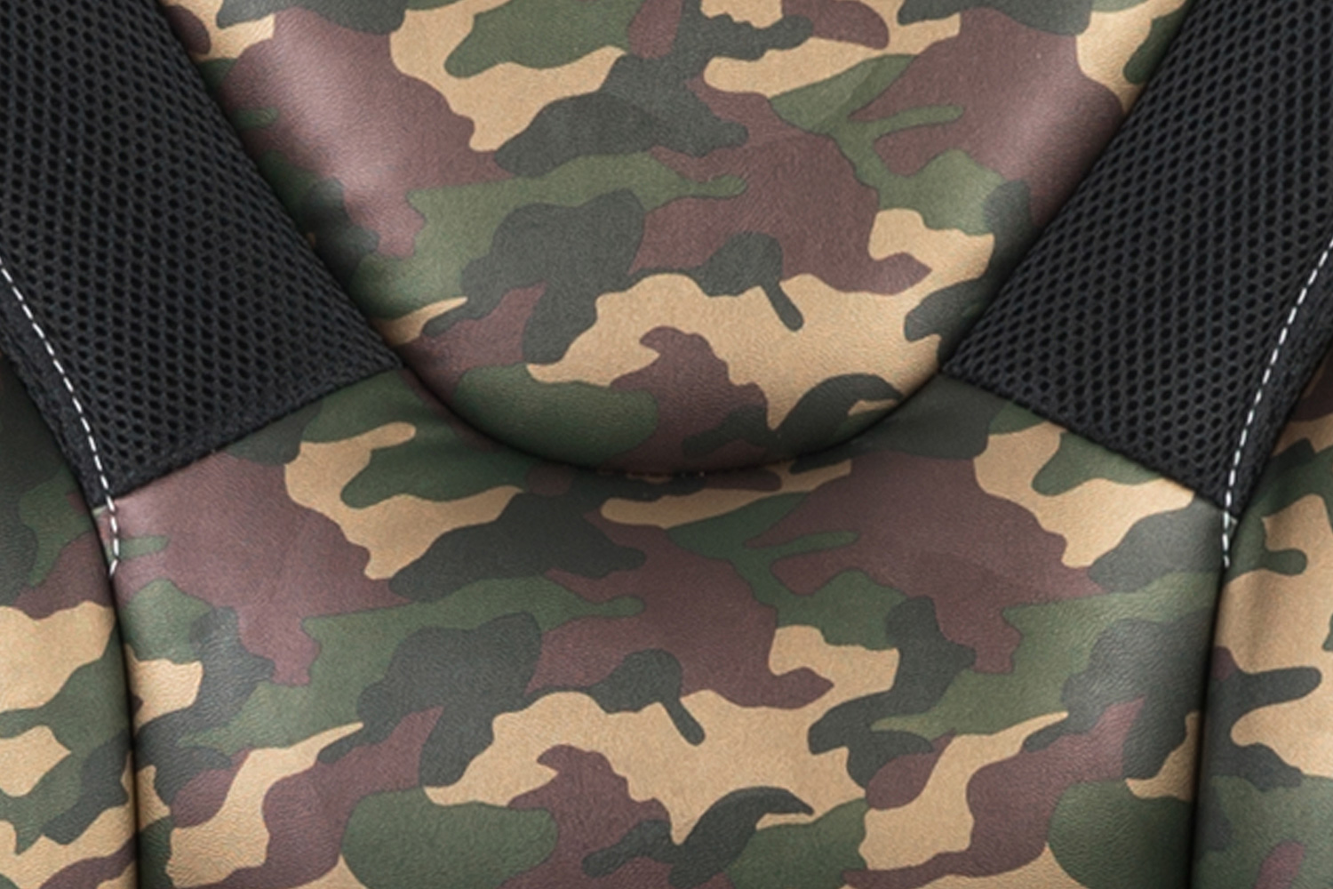 BLNK Optis Black Gaming Desk and Racing Chair Set with Cup Holder, Headphone Hook and 2 Wire Management Holes - Camouflage