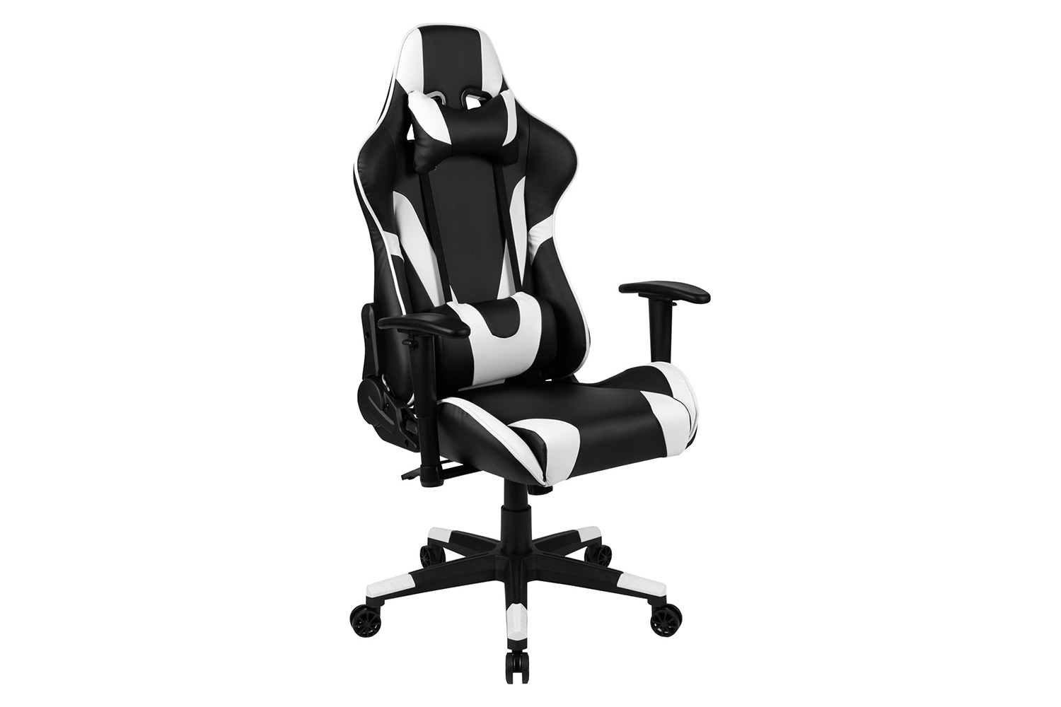 BLNK Optis Red Gaming Desk and Reclining Gaming Chair Set with Cup Holder and Headphone Hook - Black