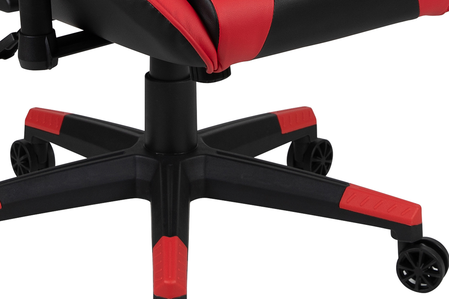 BLNK Optis Red Gaming Desk and Reclining Gaming Chair Set with Cup Holder and Headphone Hook - Red/Black