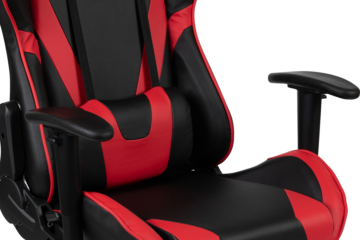 BLNK Optis Black Gaming Desk and Reclining Gaming Chair Set with Cup Holder, Headphone Hook and Monitor/Smartphone Stand - Red