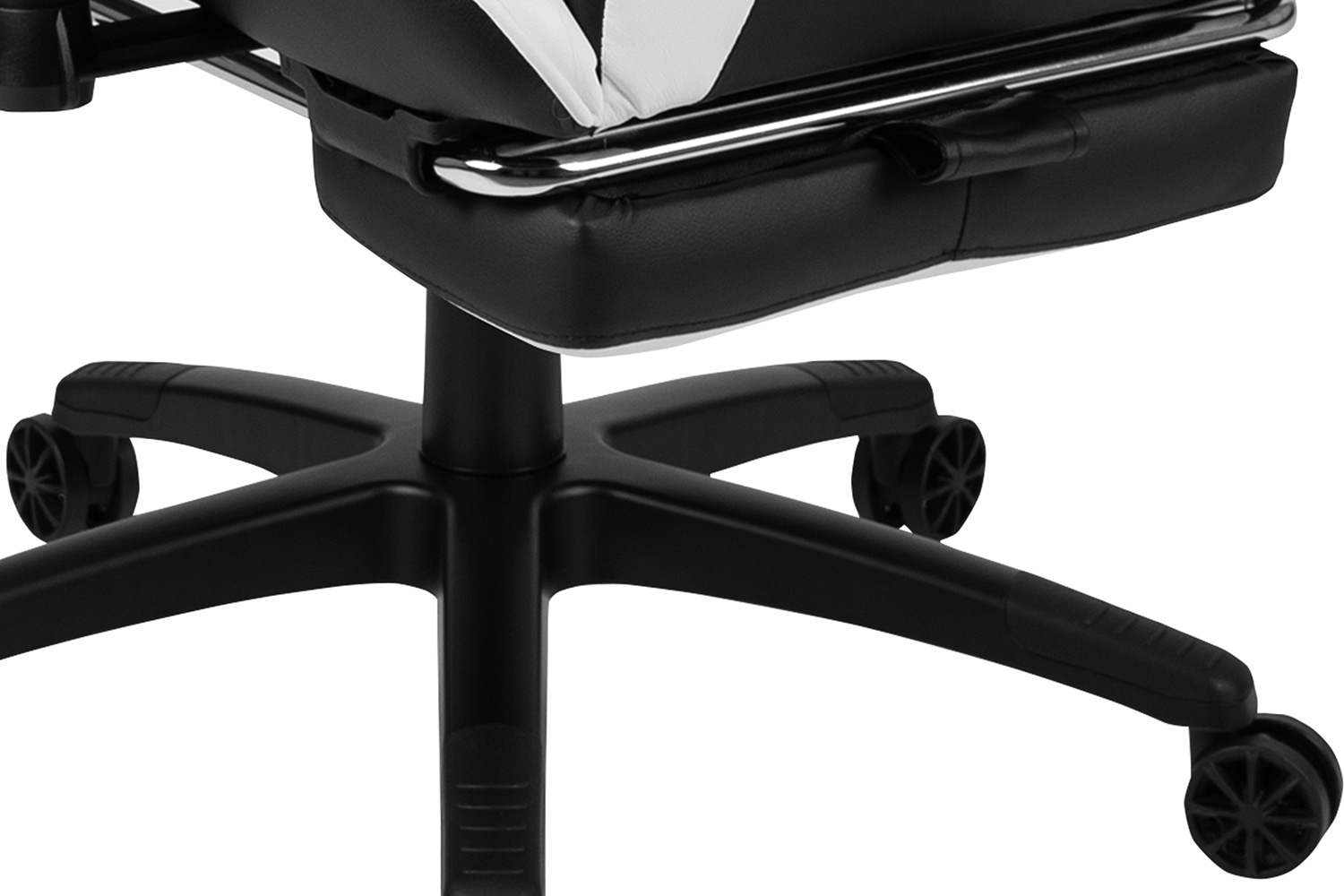 BLNK Optis Red Gaming Desk and Footrest Reclining Gaming Chair Set with Cup Holder and Headphone Hook - Black