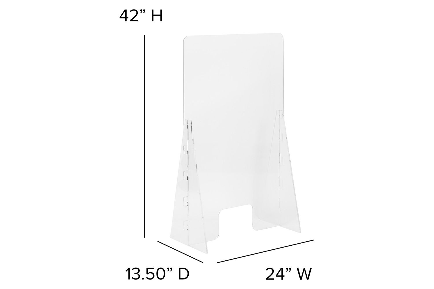 BLNK - Hamilton Acrylic Free-Standing Register Shield