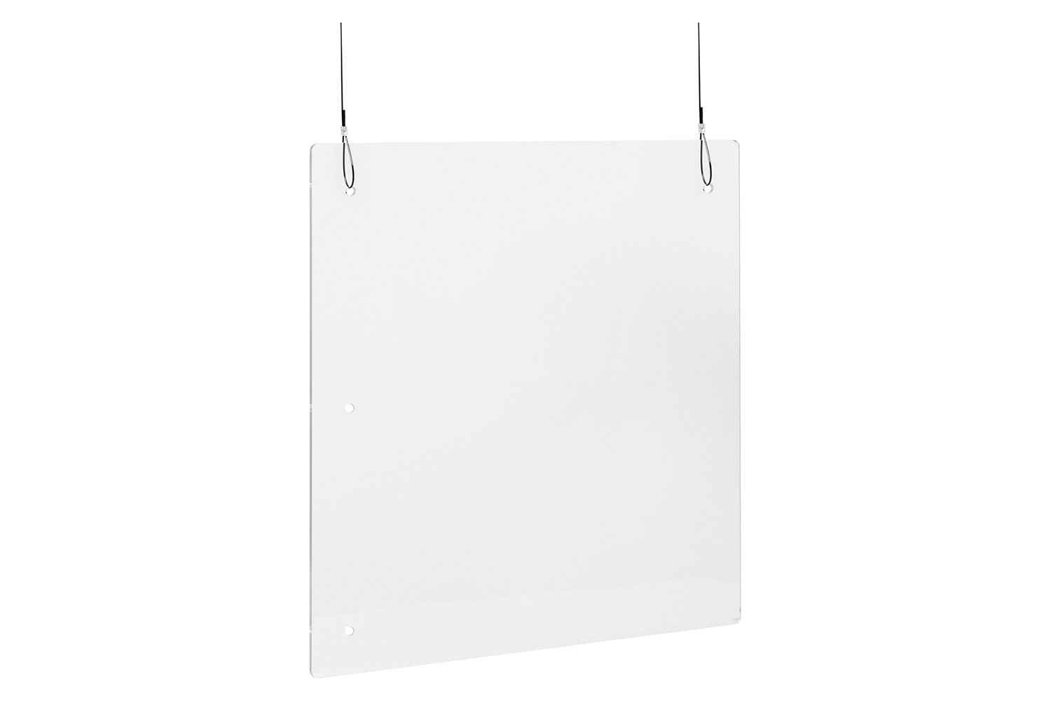 BLNK Mission Acrylic Suspended Register Shield - 24"H x 24"L
